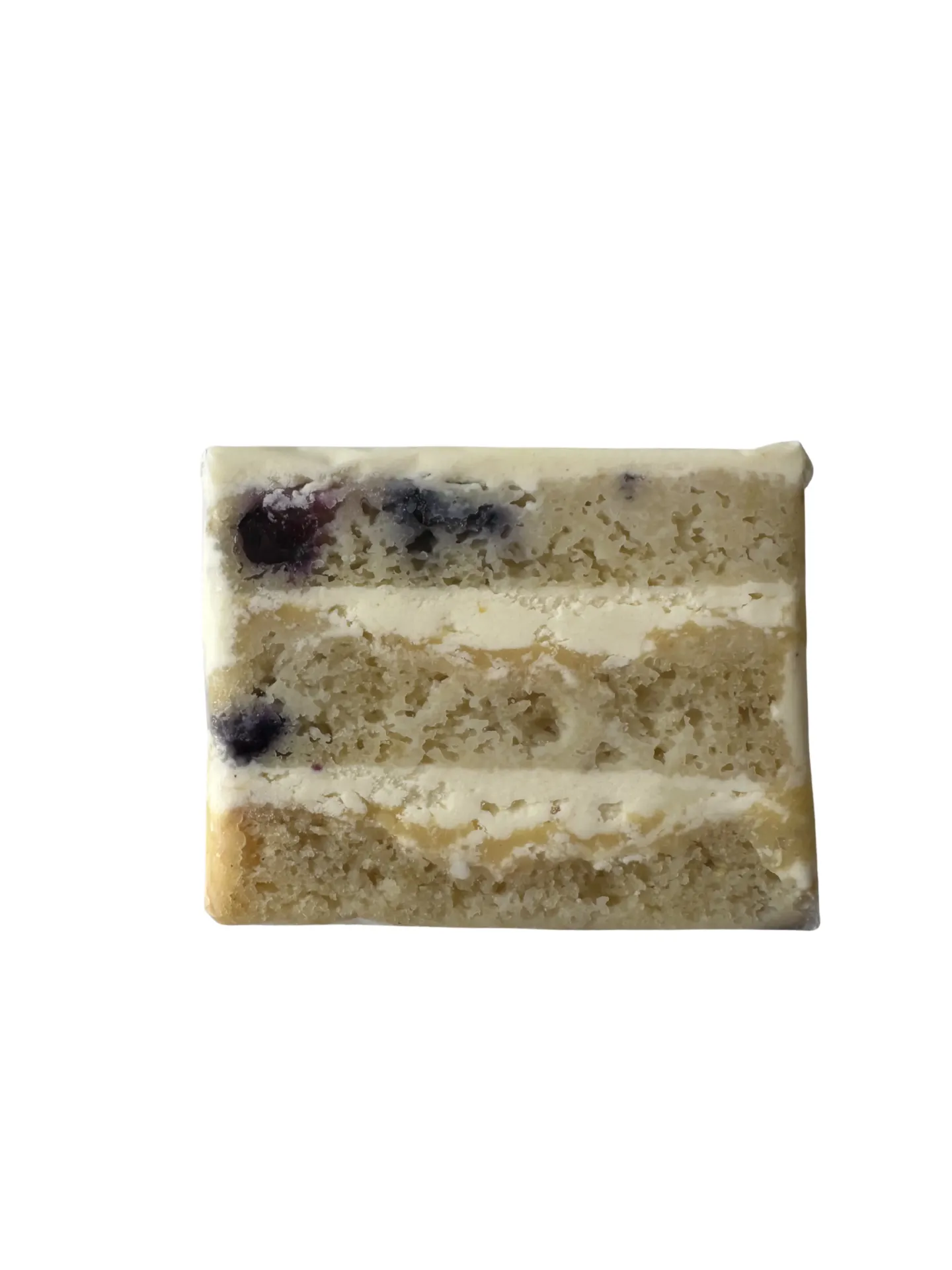 Lemon Blueberry Cake Slice