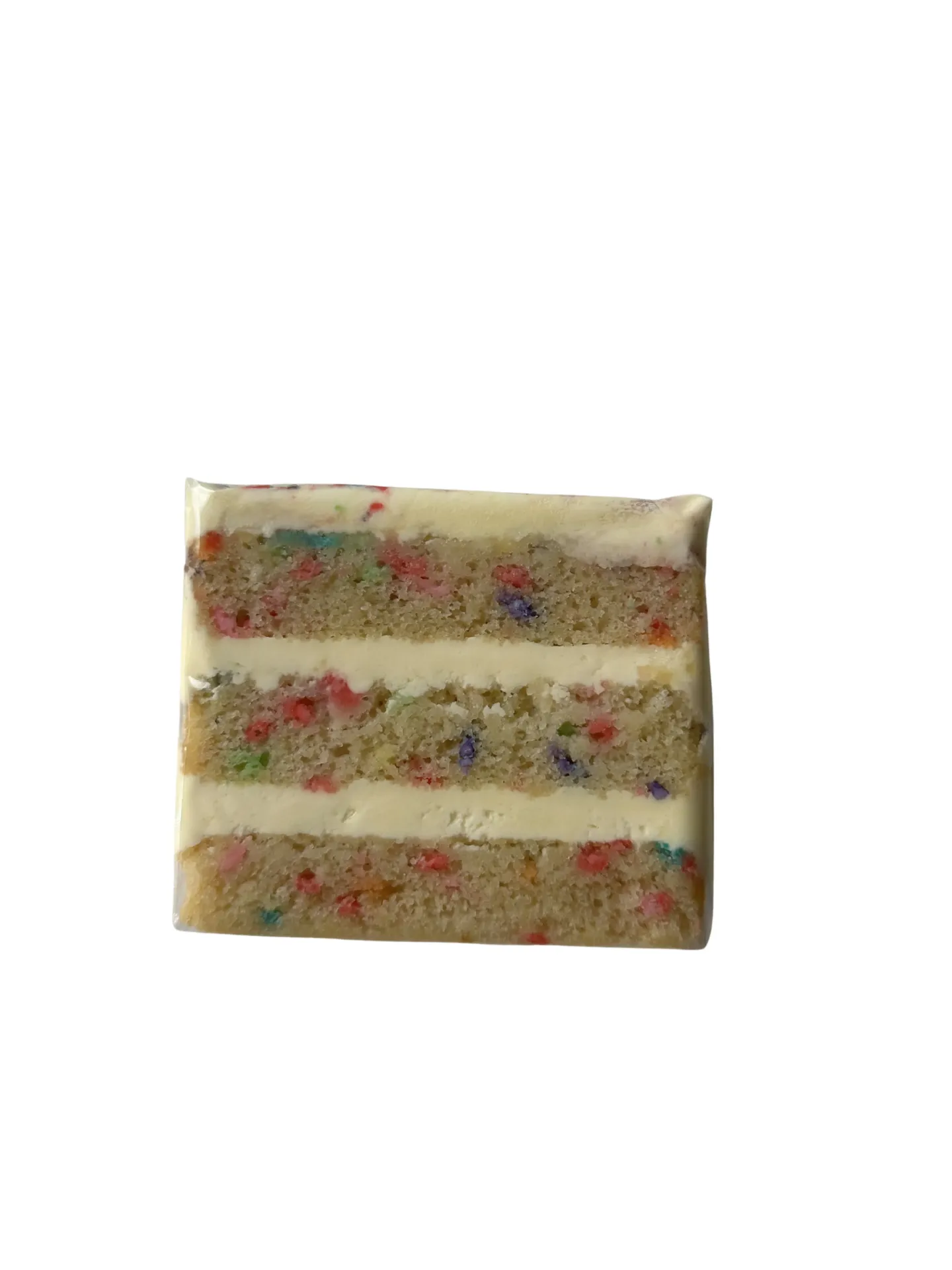 Vanilla Funfetti Cake Slice