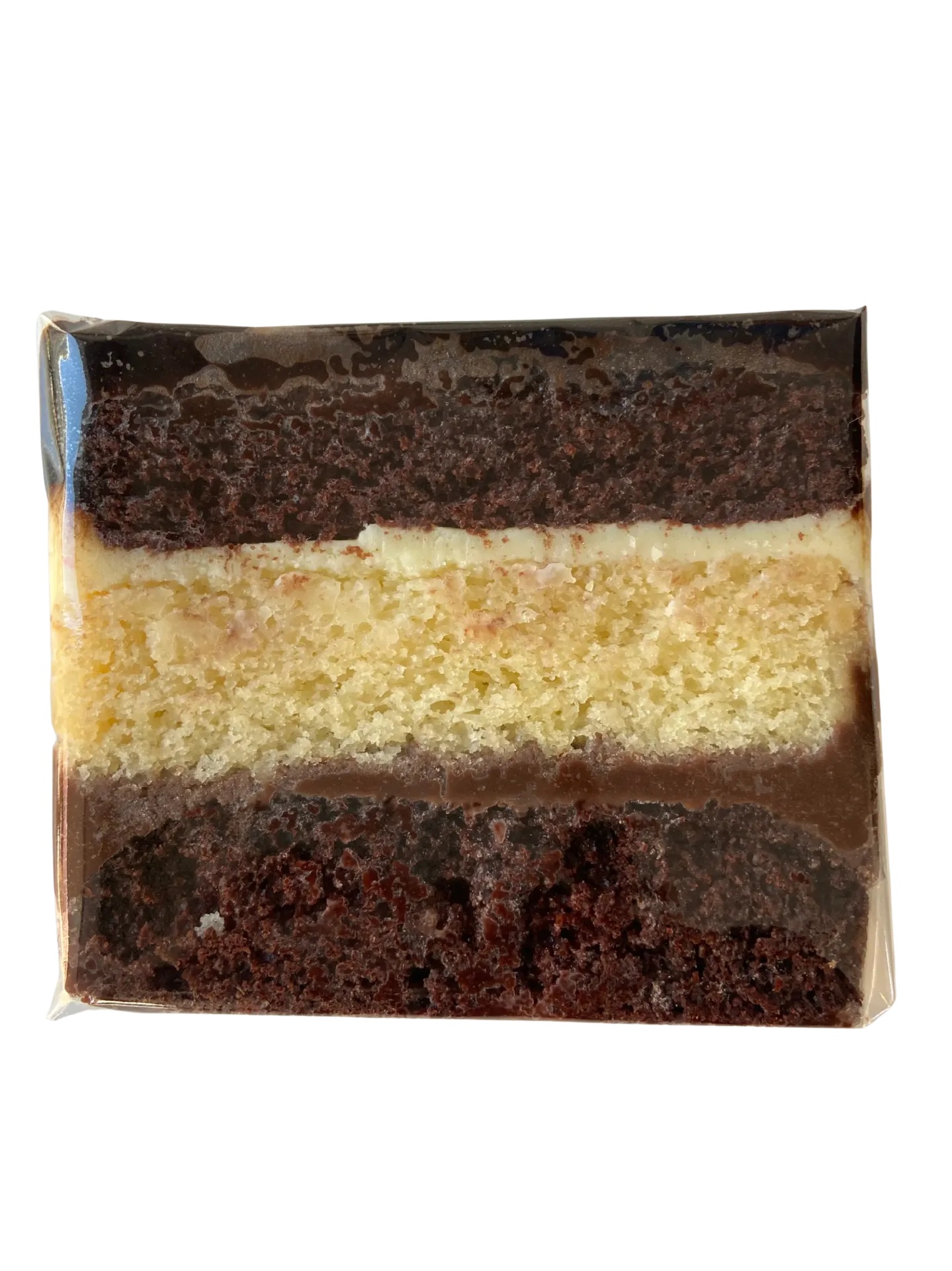 Triple Fudge Cake Slice
